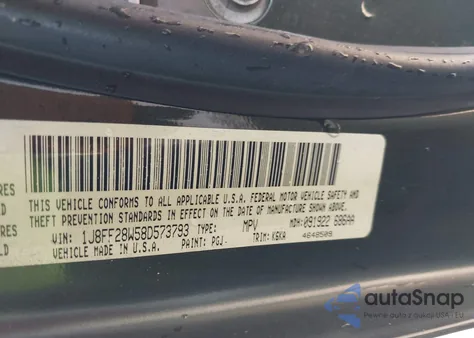 2008 Jeep Patriot Sport z USA, uszkodzony, nr VIN 1J8FF28W58D573793